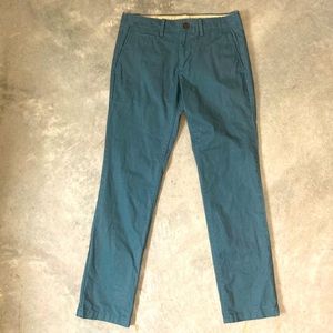 Gap Lived in Slim teal trousers. size 28x30